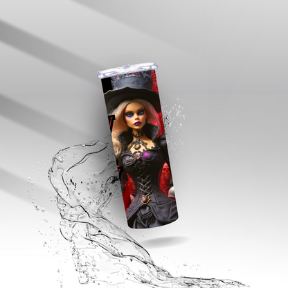 Horror Gothic Barbie, Sublimation Insulated Tumbler