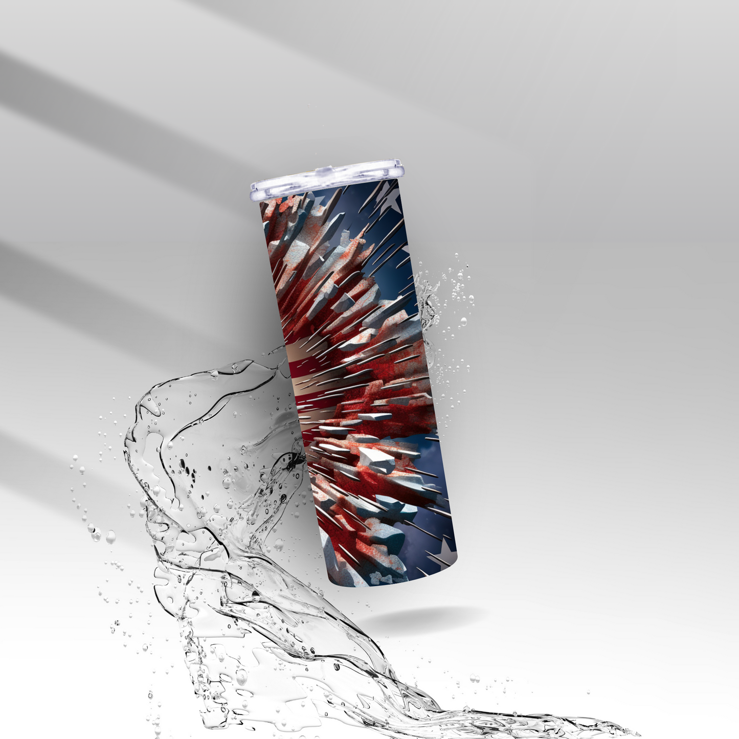 4th of July American Firework, Sublimation Insulated Tumbler