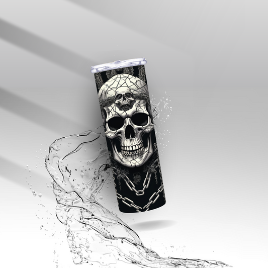 Chained Pirate Skull, Sublimation Insulated Tumbler