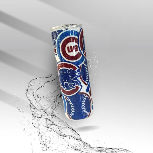 Chicago Cubs Baseball, Epoxy Insulated Tumbler