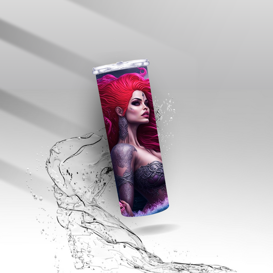 Queen of the Ocean Mermaid, Sublimation Insulated Tumbler