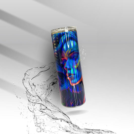 Holographic 80s Mermaid, Sublimation Insulated Tumbler