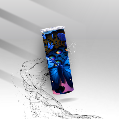 Abstract Butterflies, Sublimation Insulated Tumbler