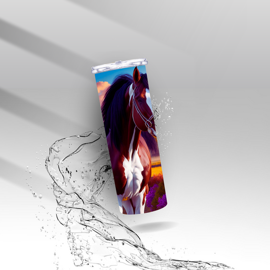 Clydesdale Horse, Sublimation Insulated Tumbler