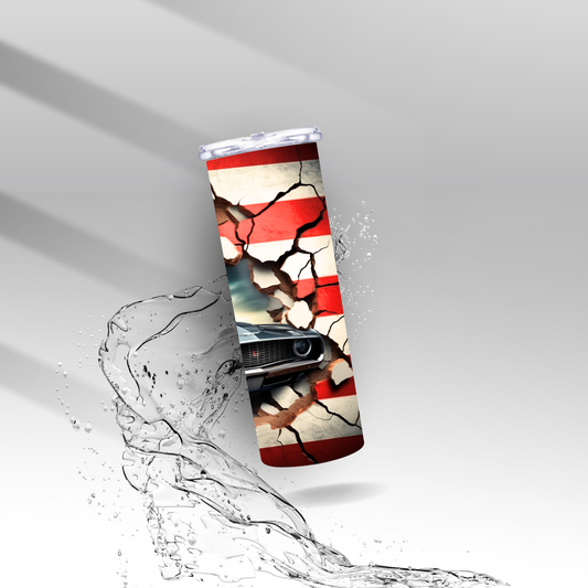 Classic American Muscle Car, Sublimation Insulated Tumbler