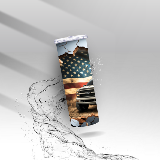 American Truck, Sublimation Insulated Tumbler