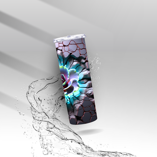 Purple & Teal Succulents, Sublimation Insulated Tumbler