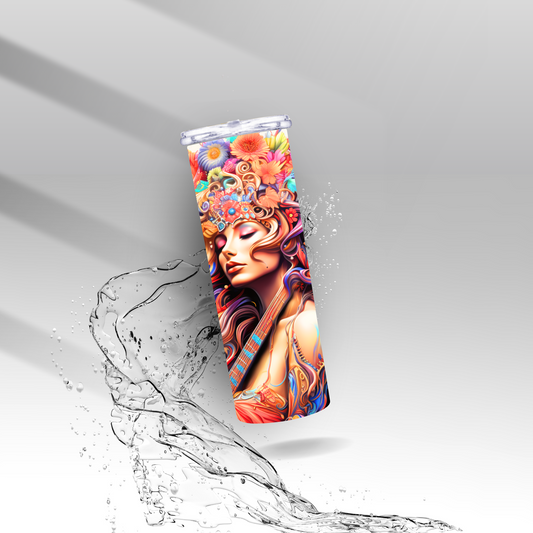Tropical 60’s Flower Child, Sublimation Insulated Tumbler