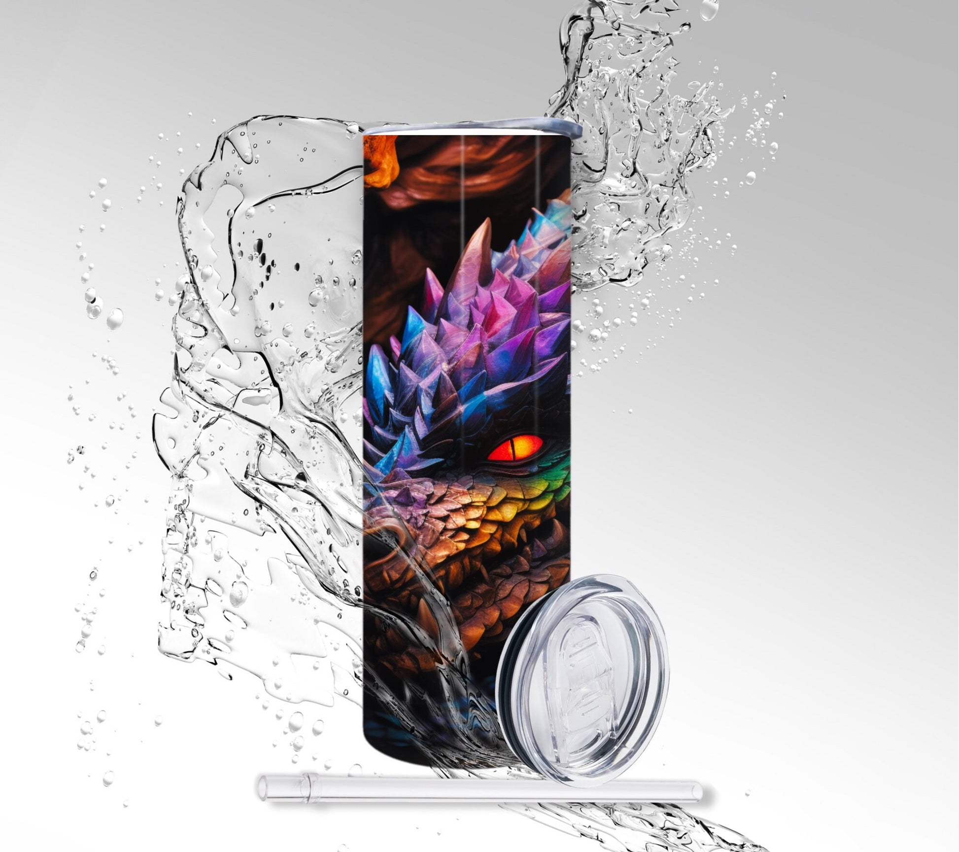 Rainbow Dragon, Sublimation Insulated Tumbler