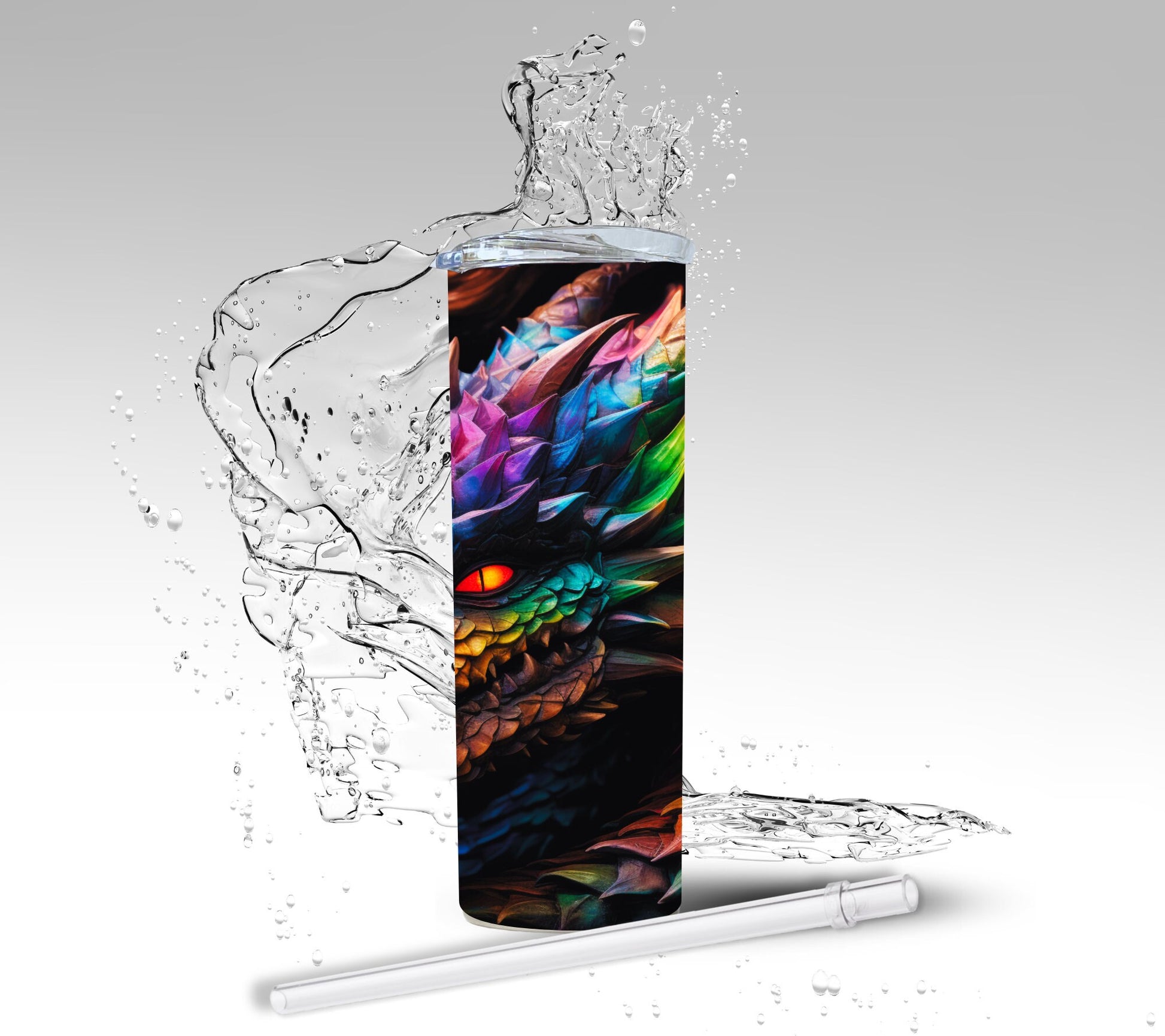 Rainbow Dragon, Sublimation Insulated Tumbler