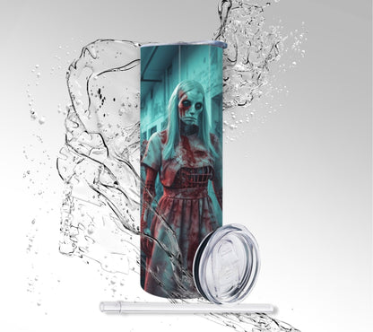 Dead Zombie Nurses, Sublimated 20 oz Skinny Tumbler