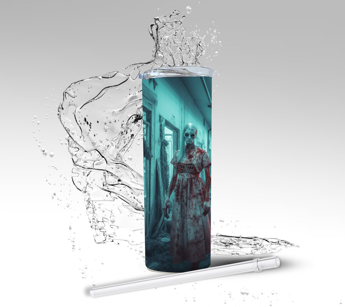 Dead Zombie Nurses, Sublimated 20 oz Skinny Tumbler