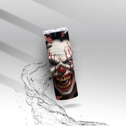 Horror Halloween Clown, Sublimation Insulated Tumbler