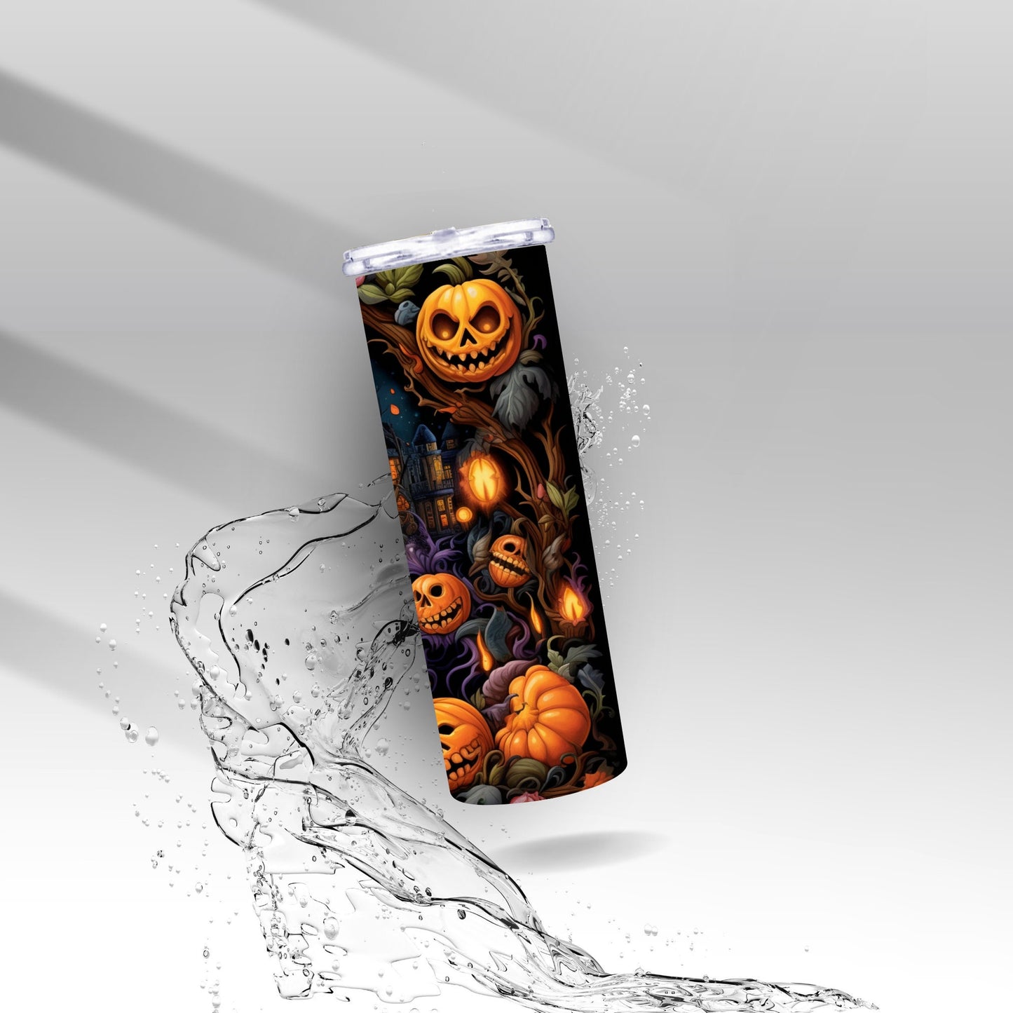 Halloween Skeletons Pumpkin Patch, Sublimation Insulated Tumbler