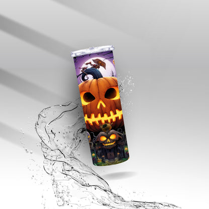 Haunted Halloween Pumpkins, Sublimation Insulated Tumbler