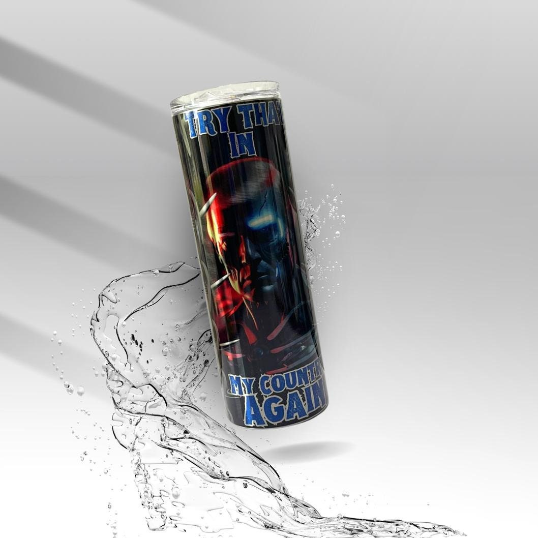 Donald Trump Terminator, Sublimation Insulated Tumbler