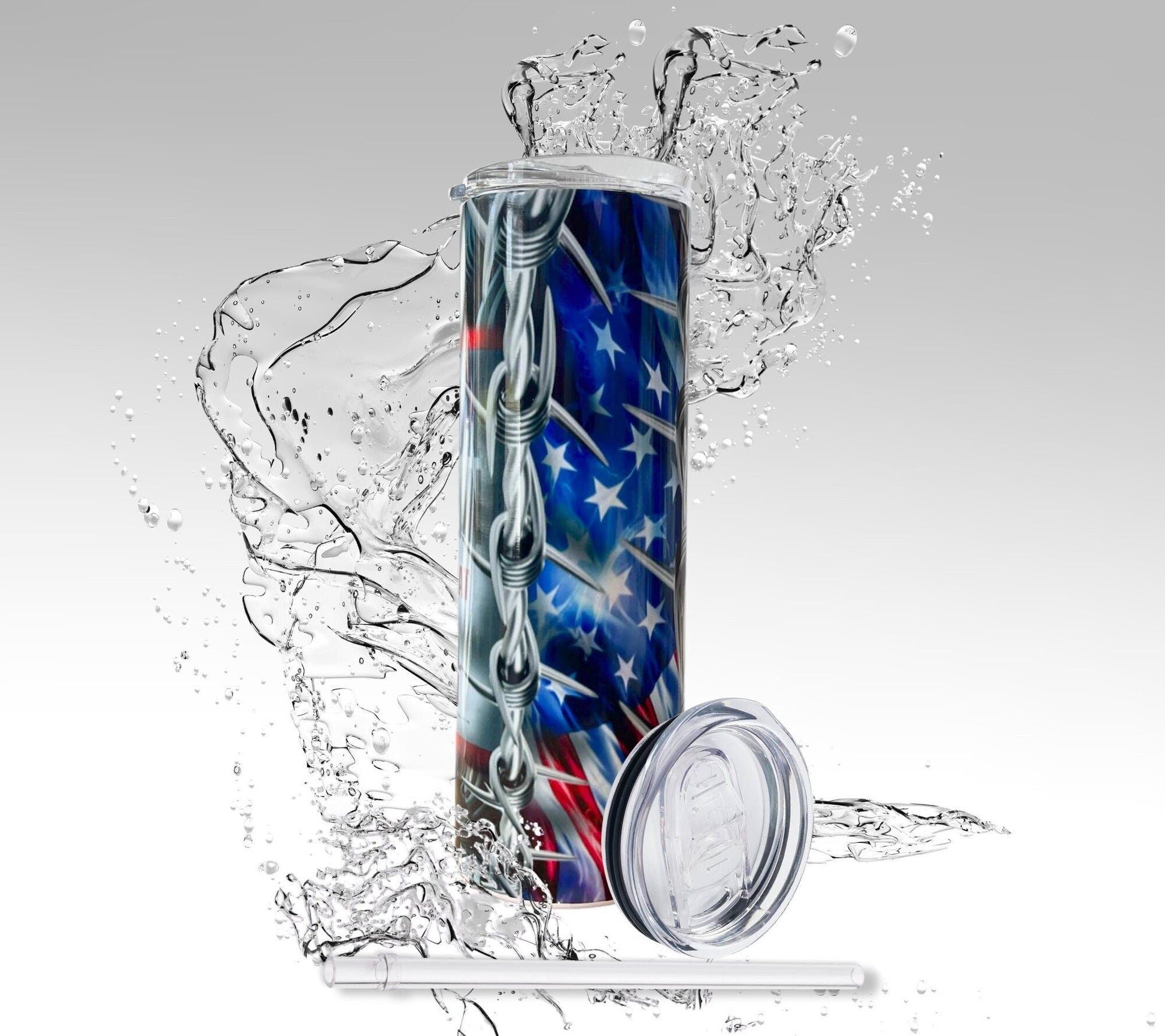 Try That in a Small Town, Sublimated 20 oz Skinny Tumbler