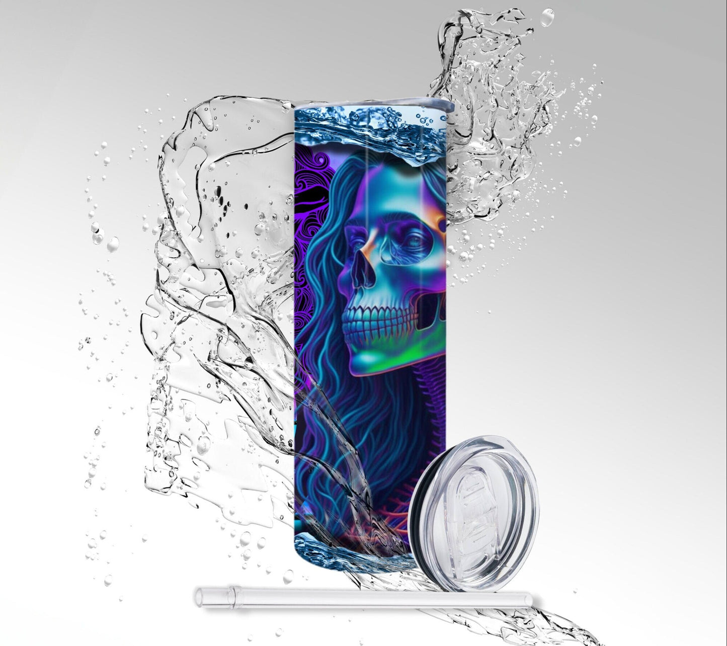 Sagittarius Zodiac Skeleton, Sublimated 20 oz Skinny Tumbler