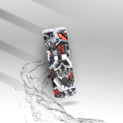 Skull Barber/BarberShop, Sublimation Insulated Tumbler