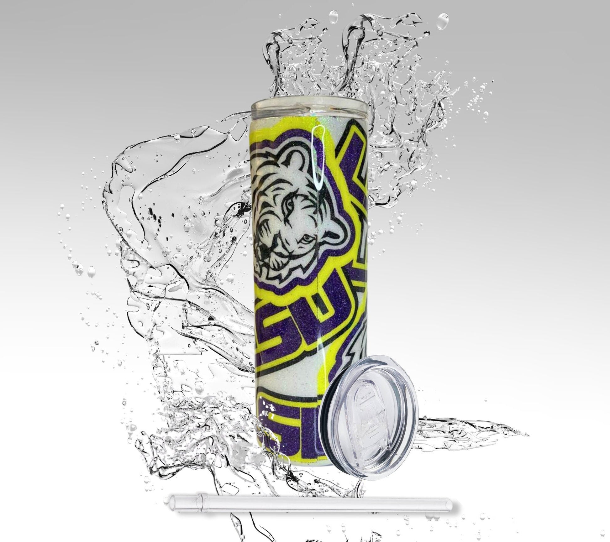 Louisana State University Tumbler, LSU College Sports Stainless Steel Drinking Cup