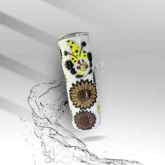 Sunflower Gnome, Epoxy Insulated Tumbler