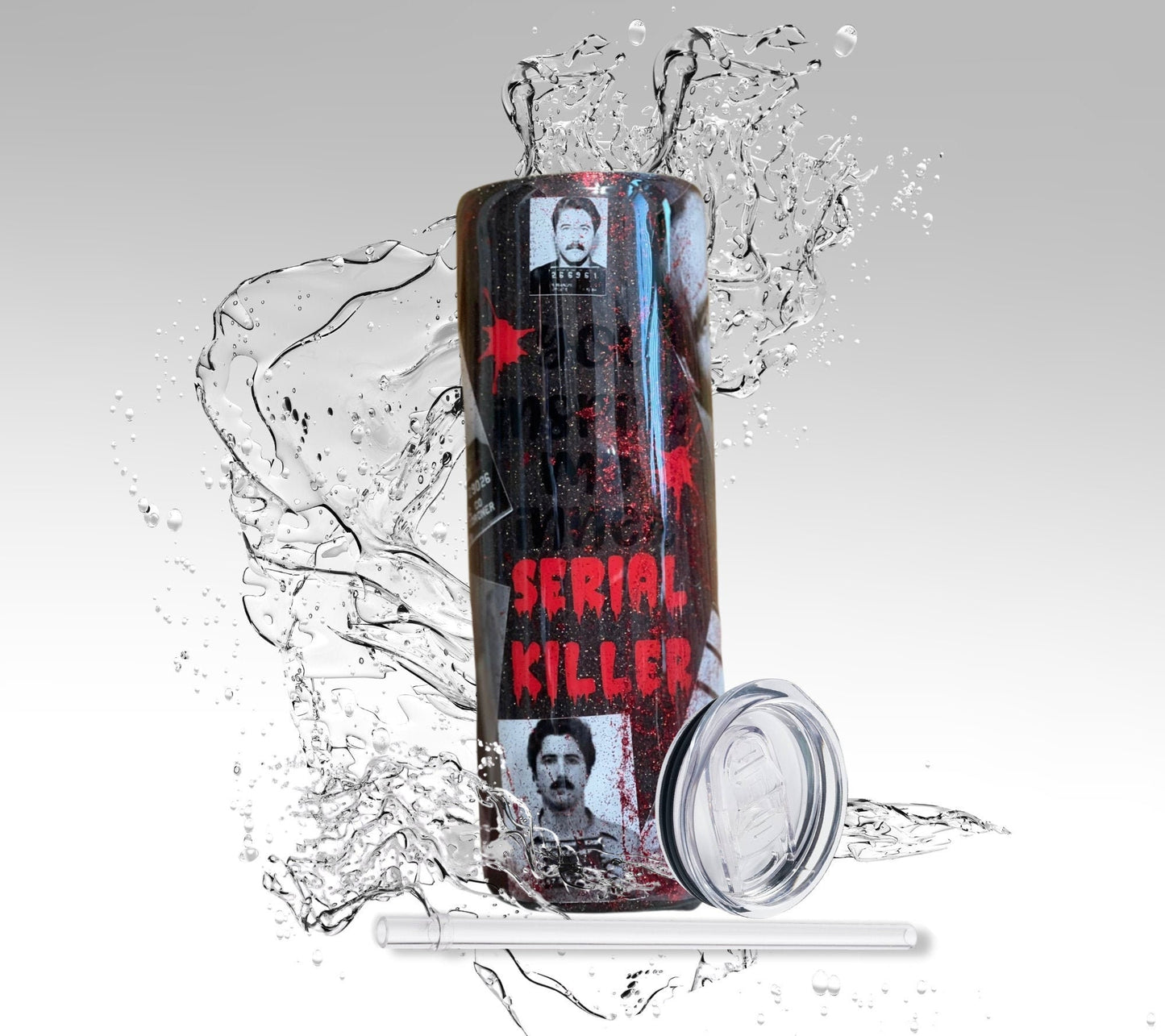 Serial Killer Tumbler, Glitter Epoxy Custom oz Tumbler