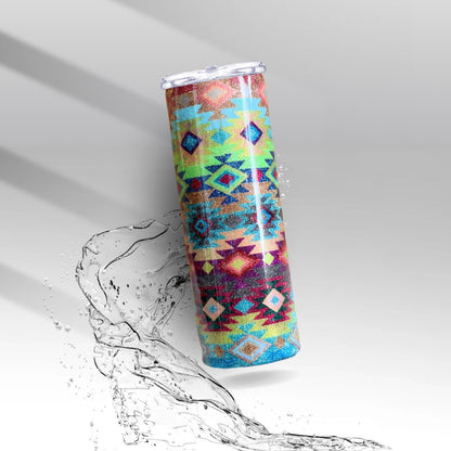 Tribal Aztec, Epoxy Insulated Tumbler