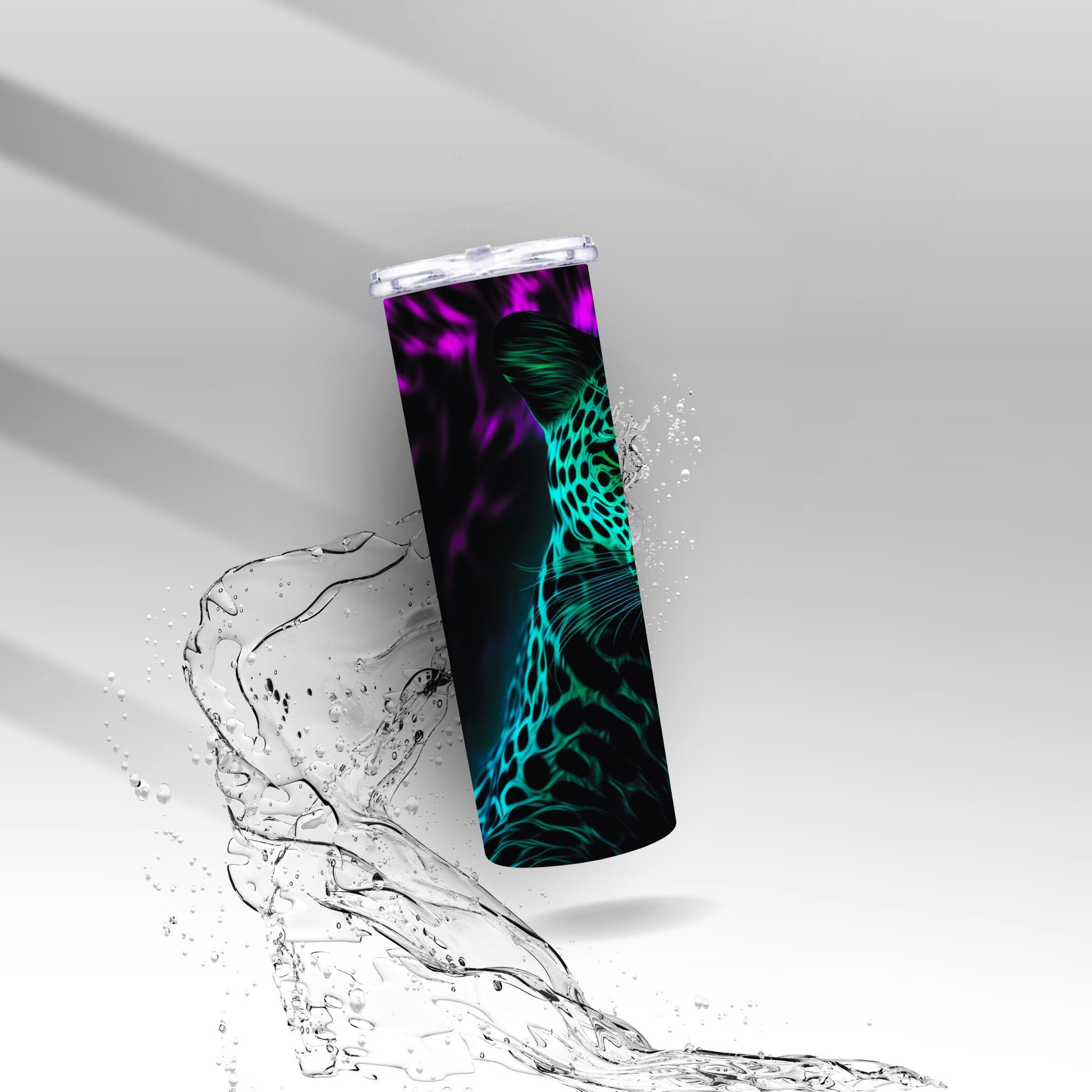 Neon Leopard, Sublimation Insulated Tumbler