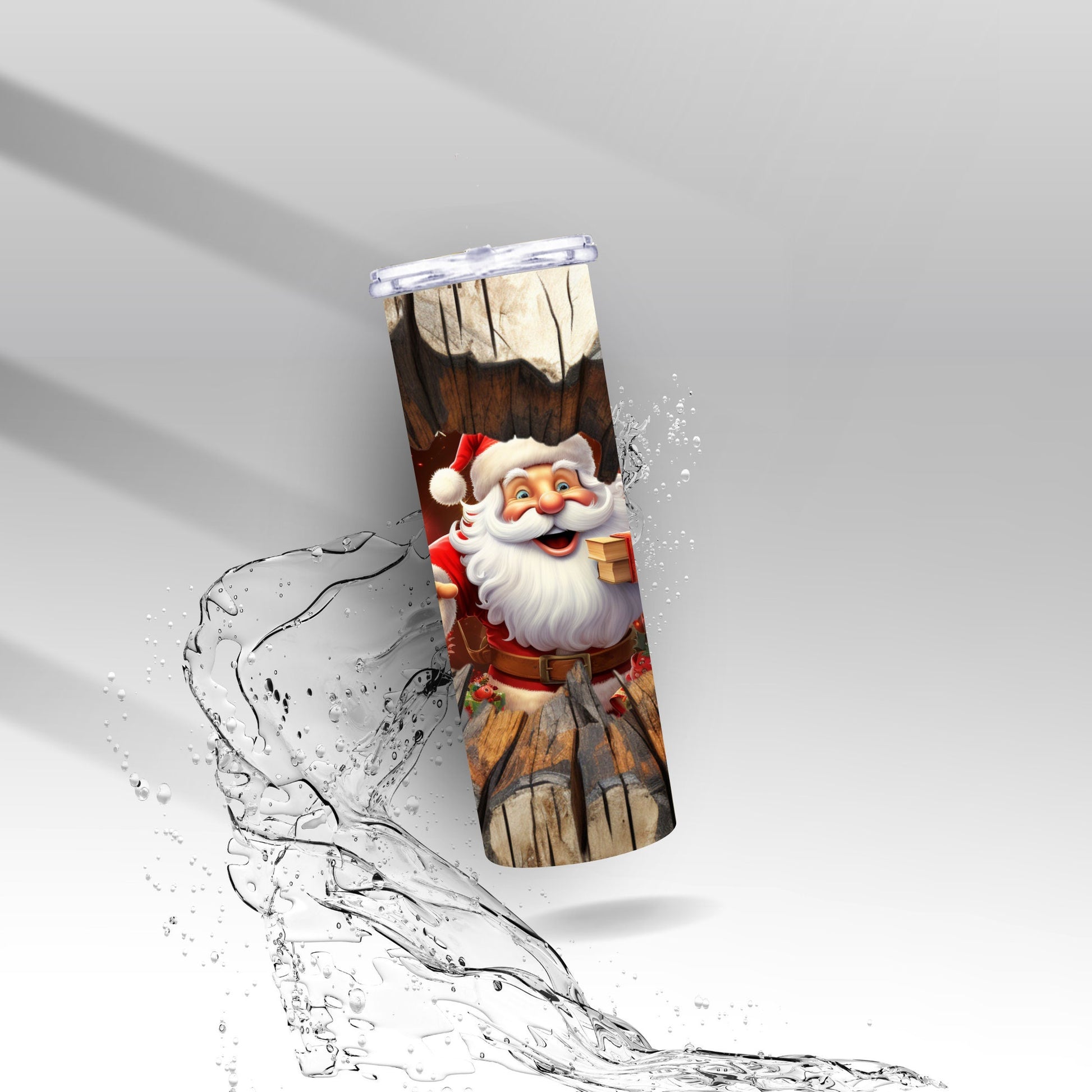 Santa&#39;s Workshop, Cracked Wall, Sublimation Insulated Tumbler