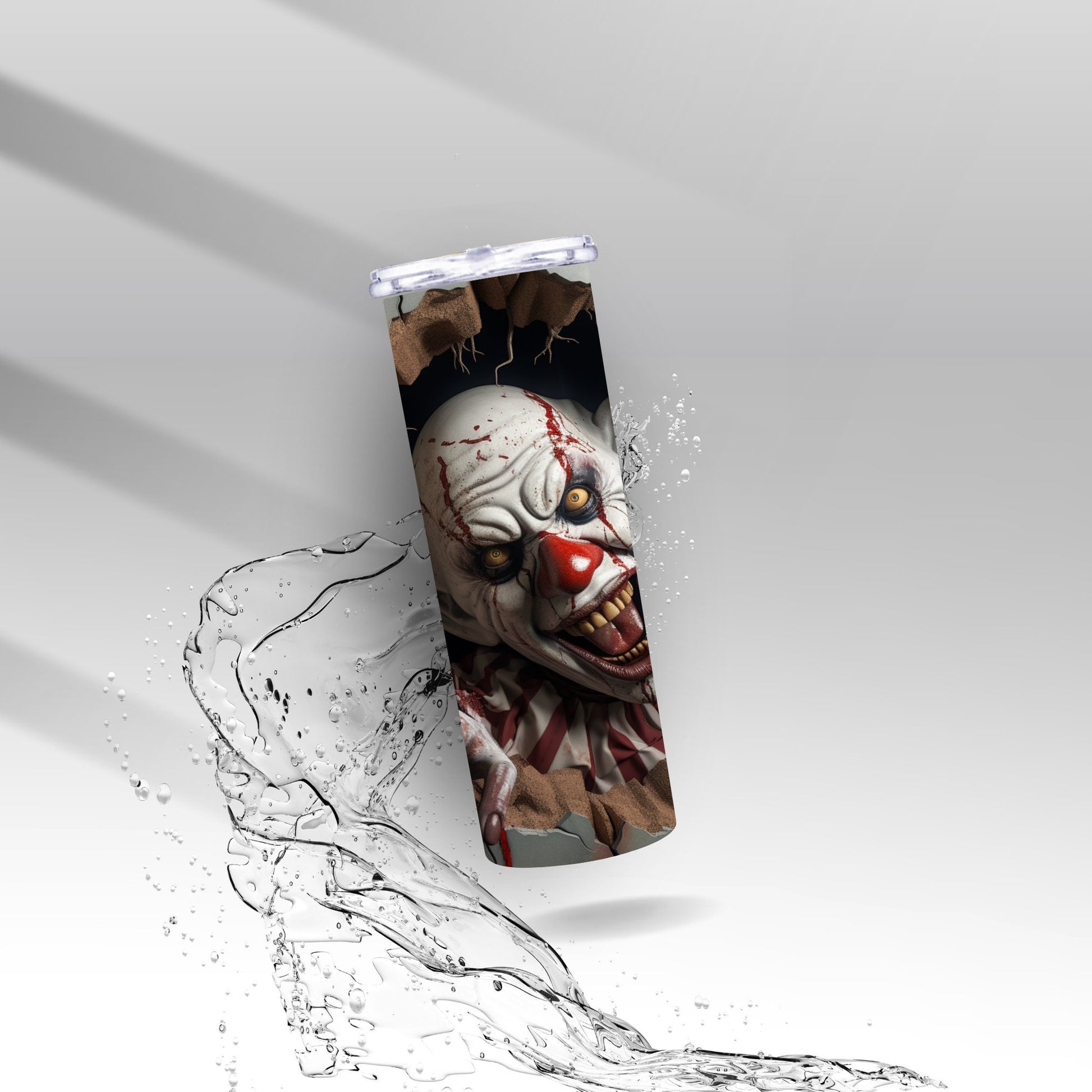 Scary Halloween Clown, Sublimation Insulated Tumbler