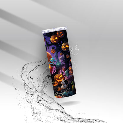 Haunted Halloween Pumpkins, Sublimation Insulated Tumbler