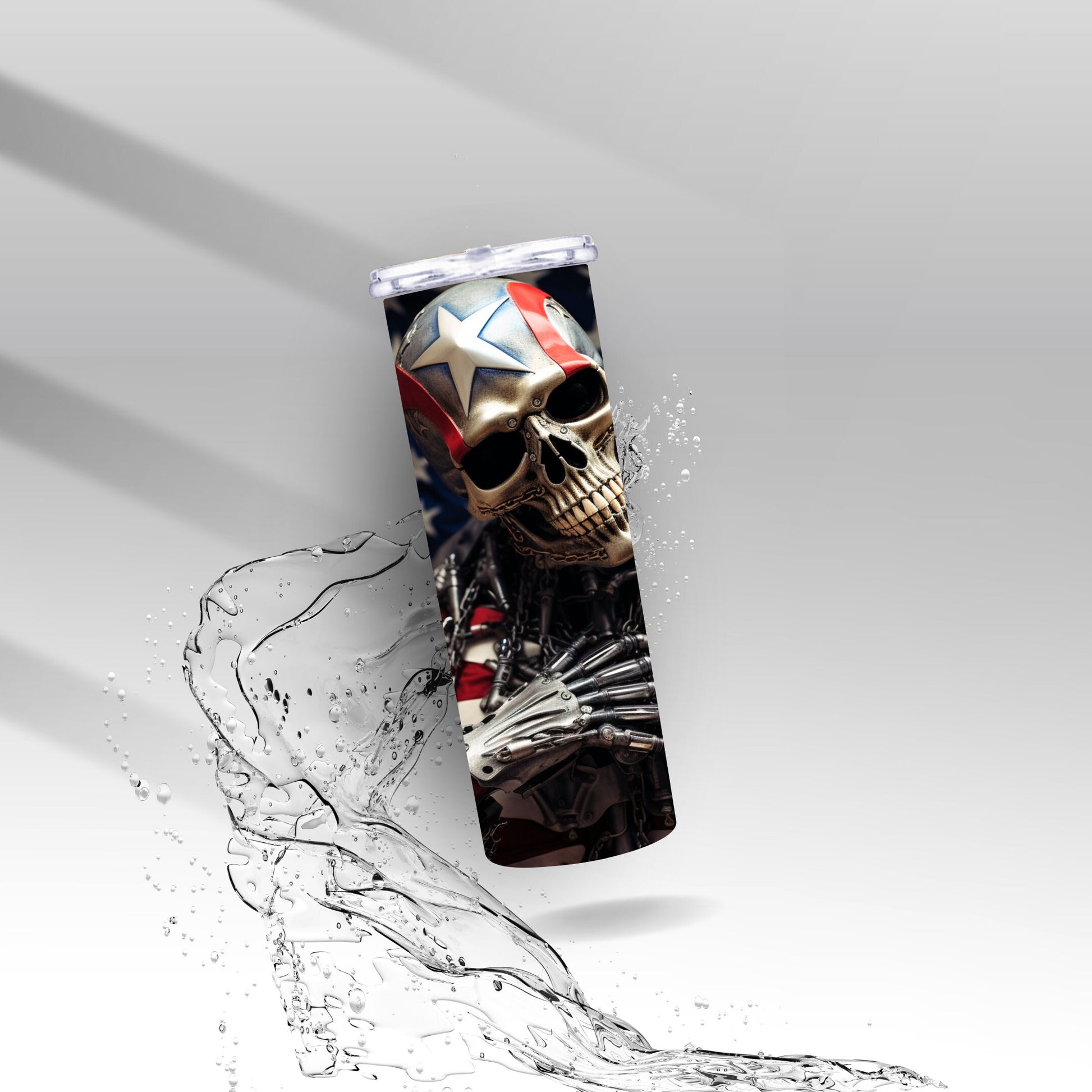 American Cyborg Skeleton, Sublimation Insulated Tumbler