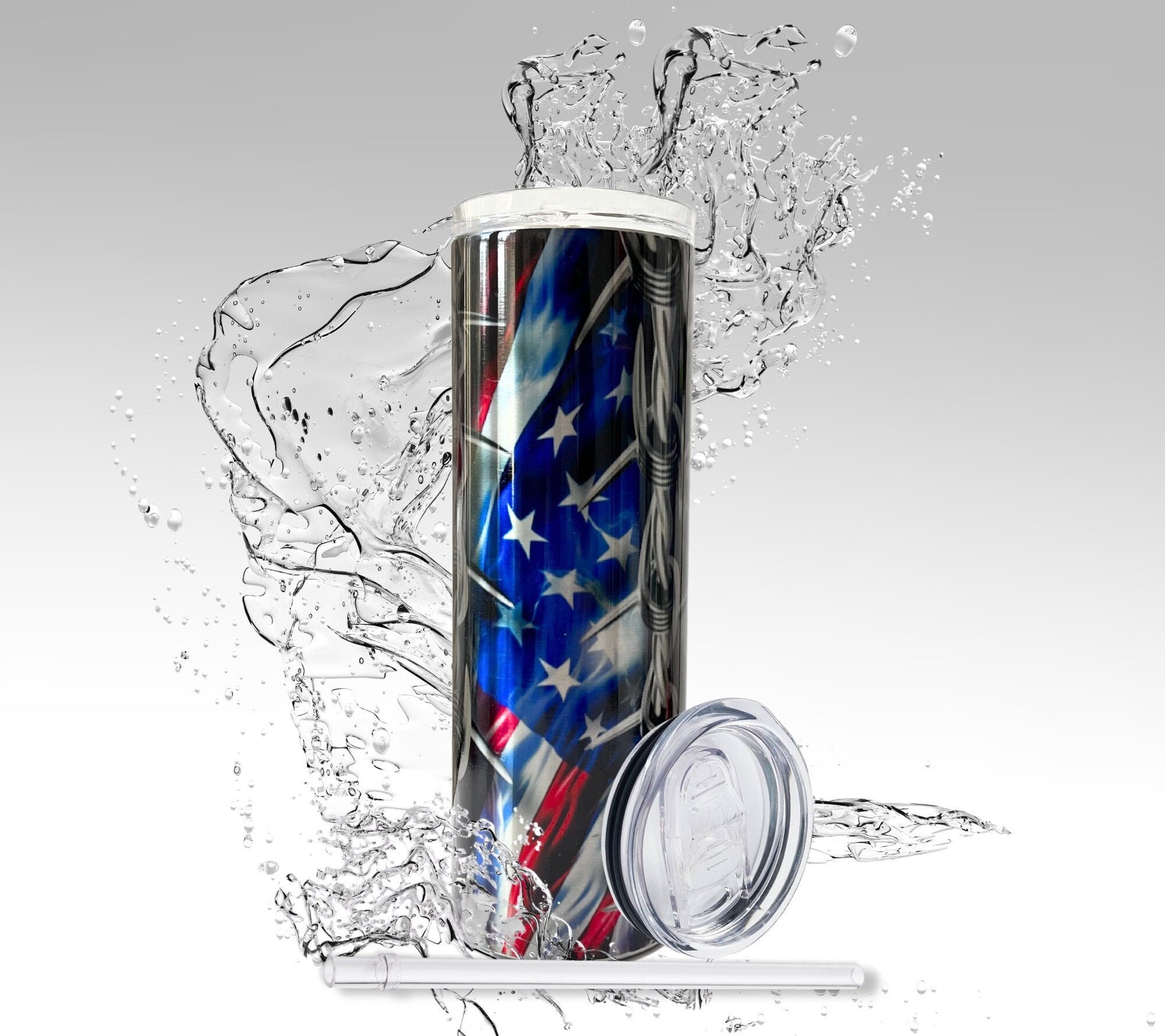 Try That in a Small Town, Sublimated 20 oz Skinny Tumbler