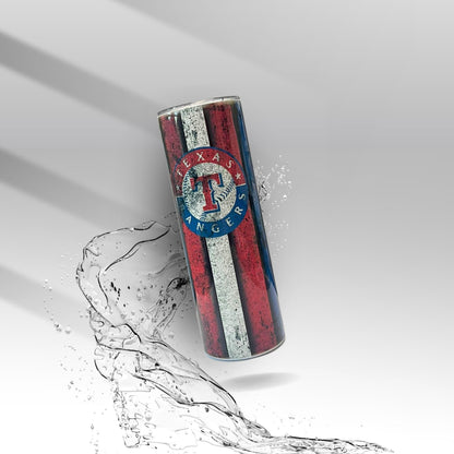 Rangers Grunge Baseball, Sublimation Insulated Tumbler