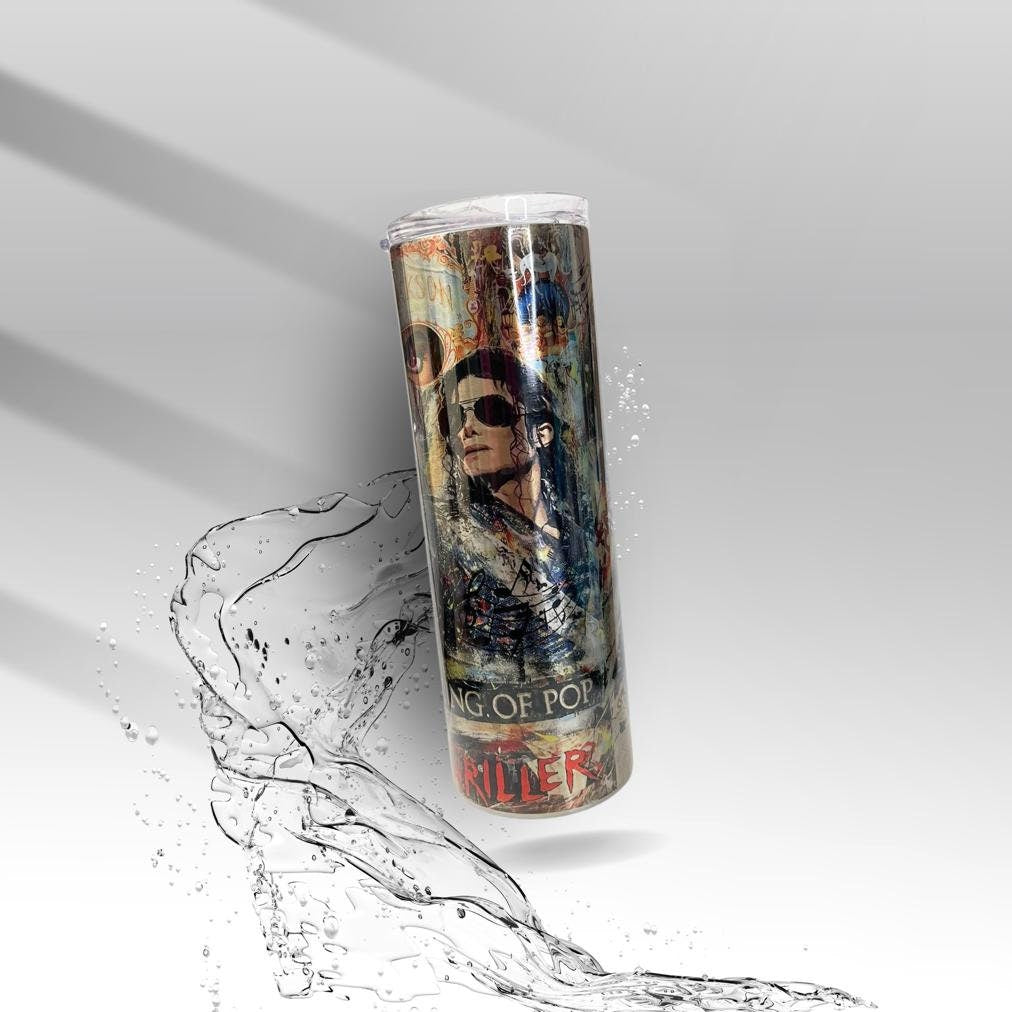 Micheal Jackson King of Pop, Sublimation Insulated Tumbler