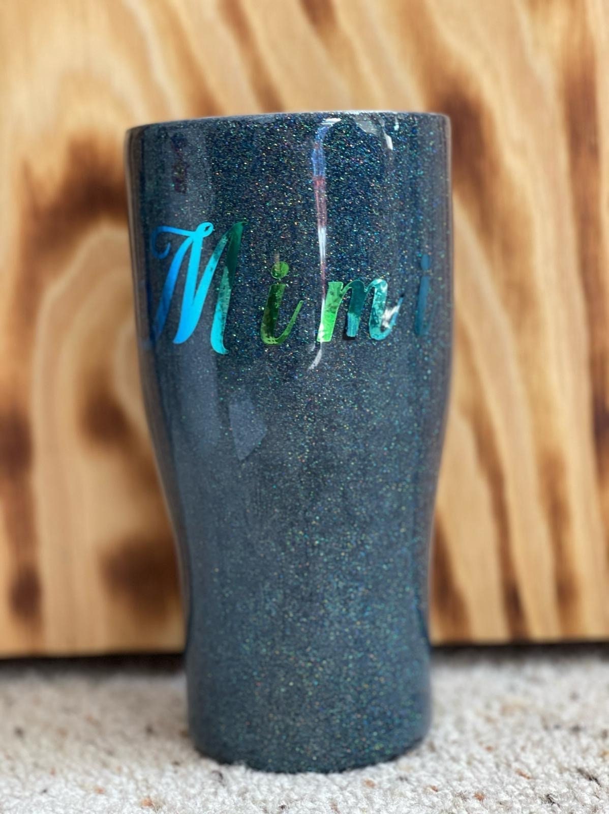 Mimi/Grandma Love, Glitter Epoxy Custom oz Tumbler