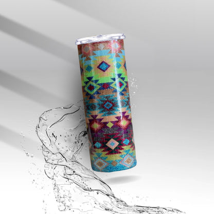 Tribal Aztec, Epoxy Insulated Tumbler