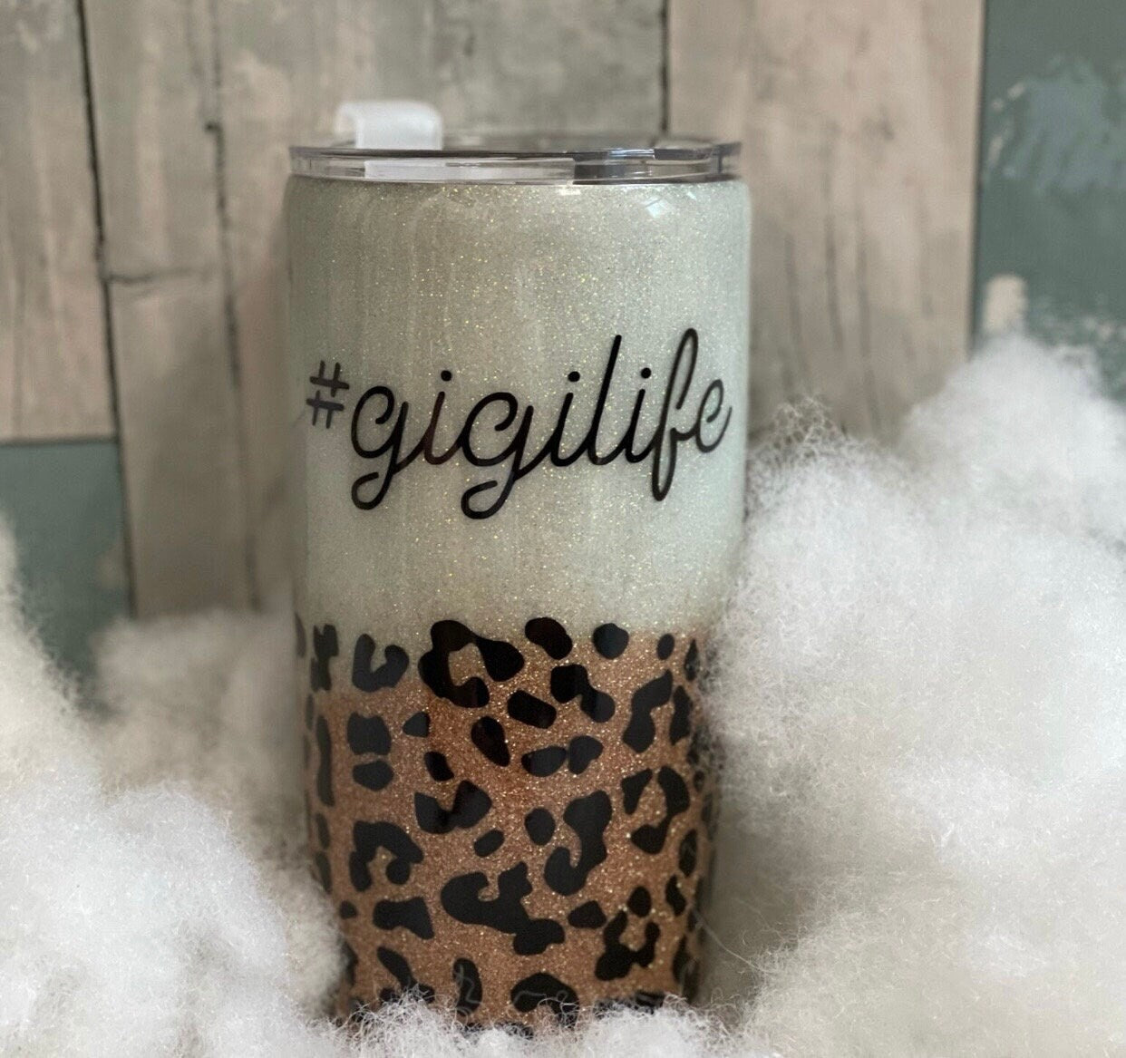 GiGi, Grandma Life, Glitter Epoxy Custom oz Tumbler