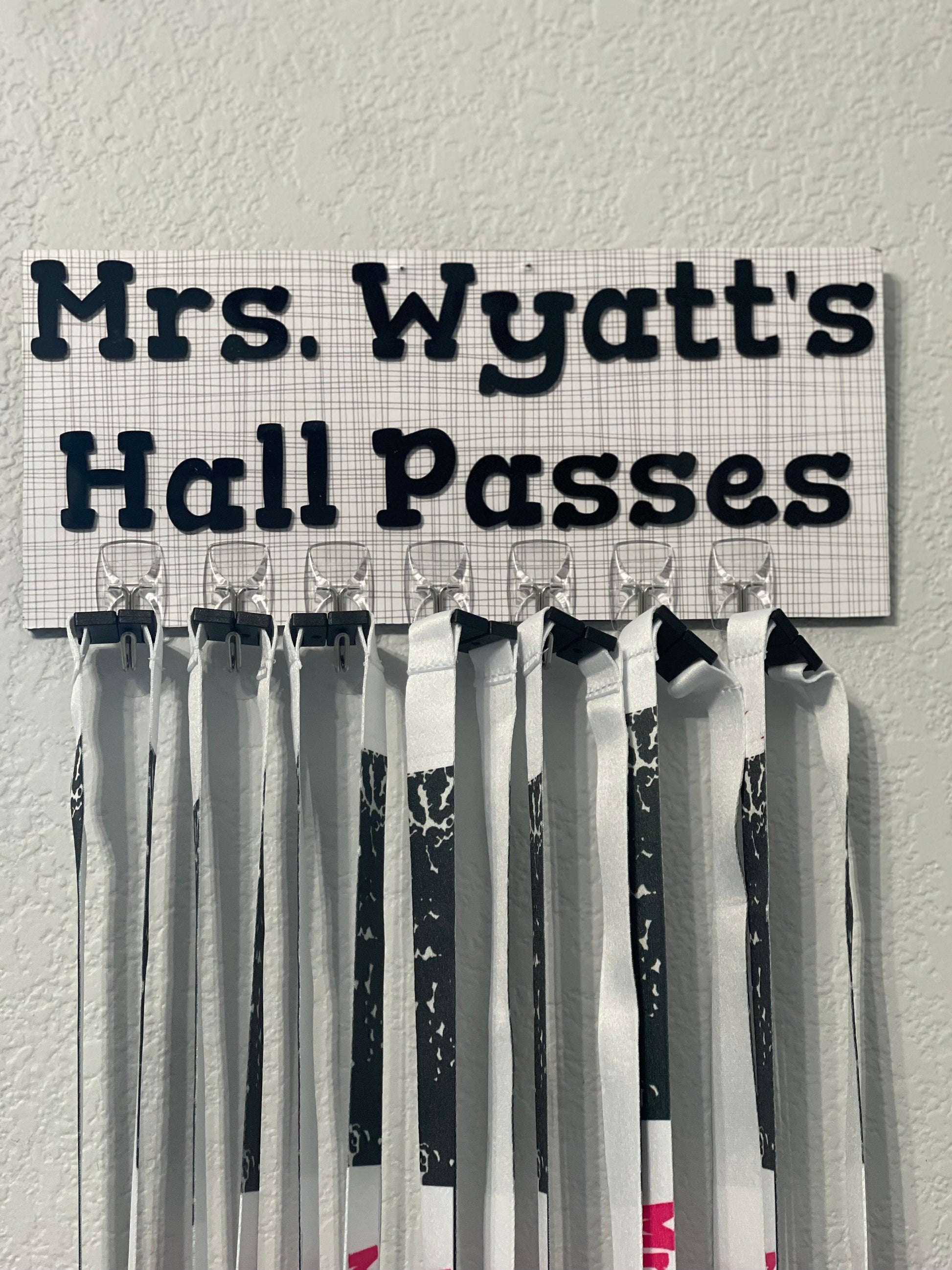 Colorful & Durable Hall Passes for Teachers and Students