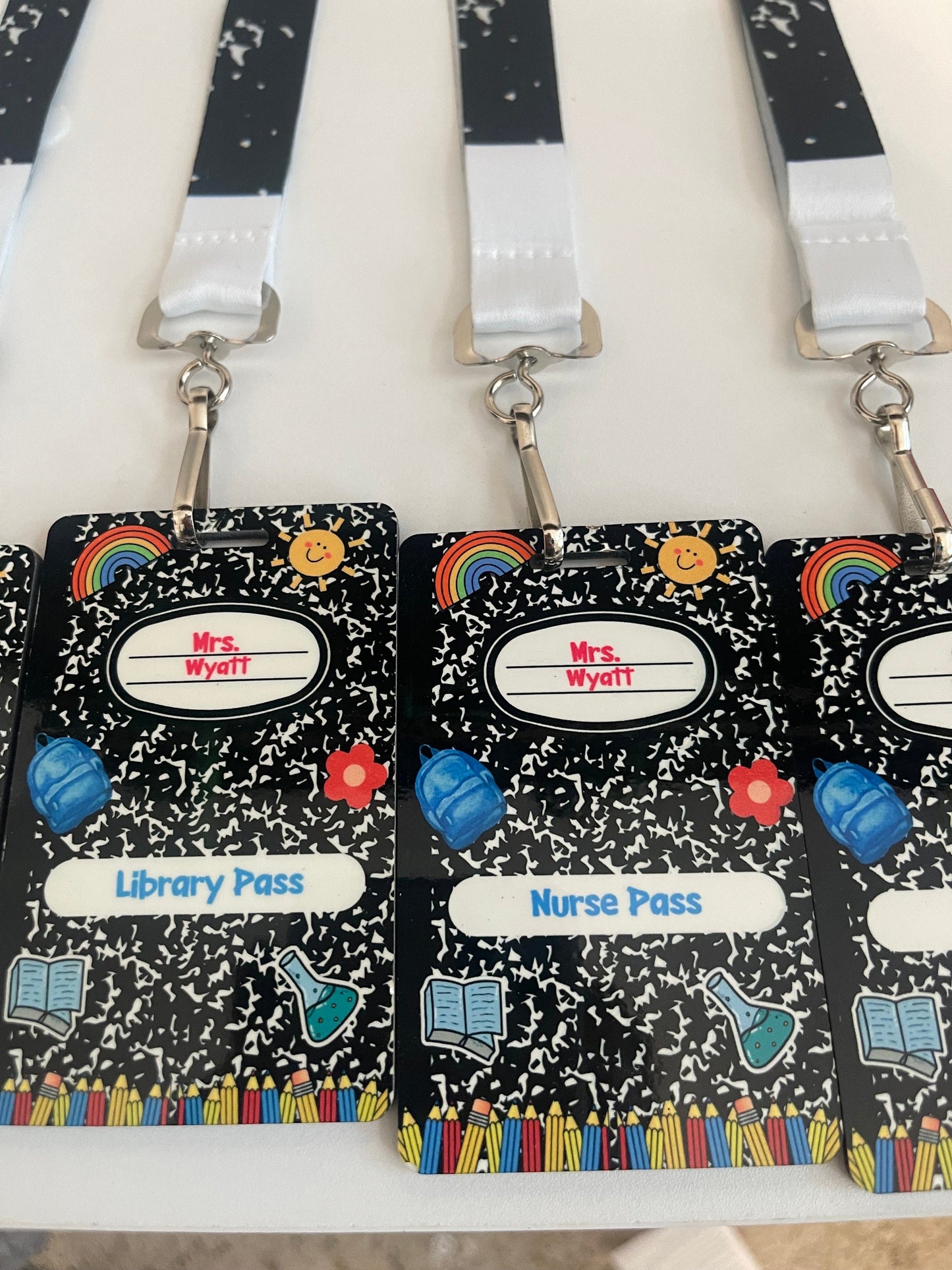 Colorful & Durable Hall Passes for Teachers and Students