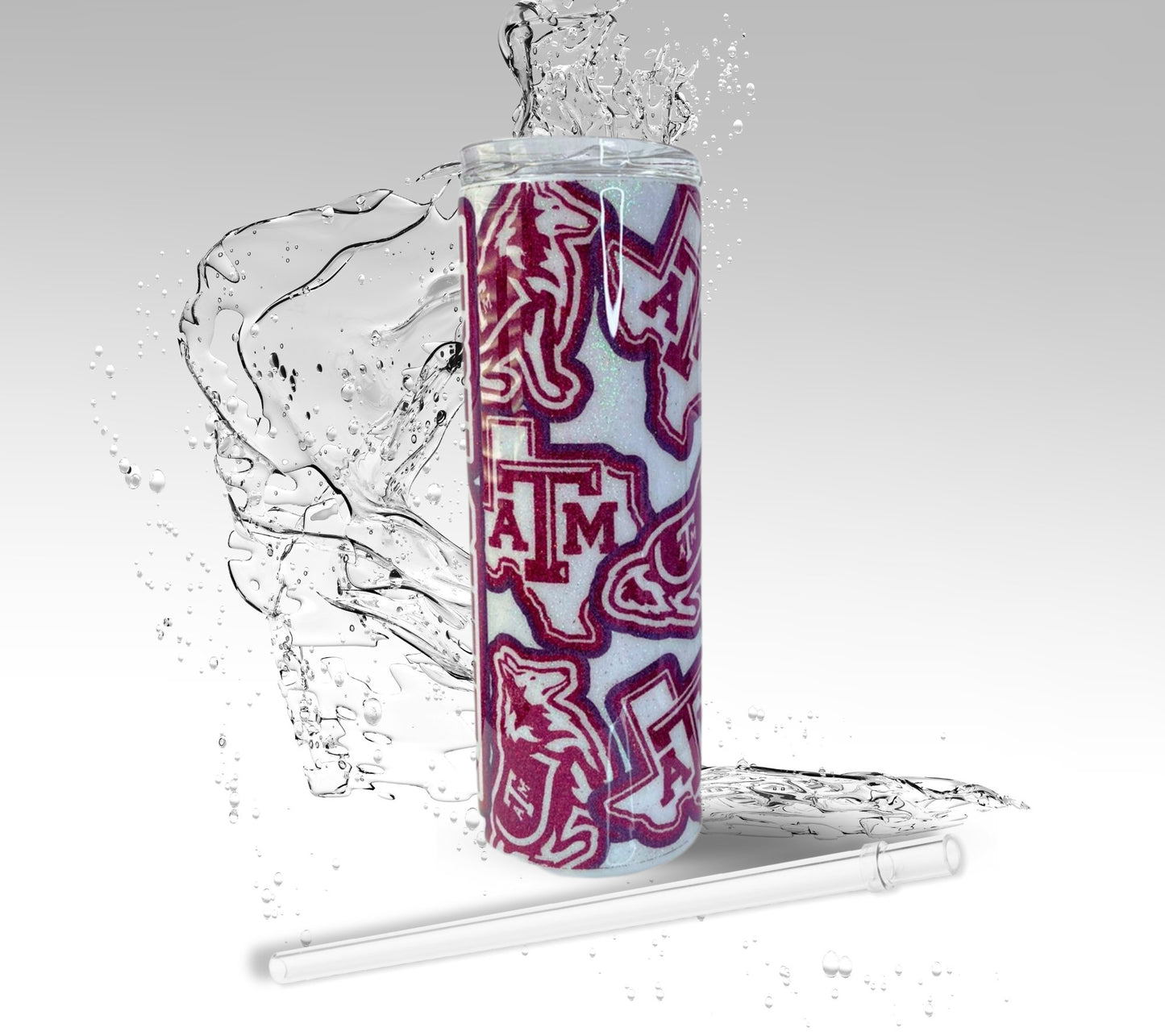 Texas A&M University Tumbler, College Sports Stainless Steel Drinking Cup