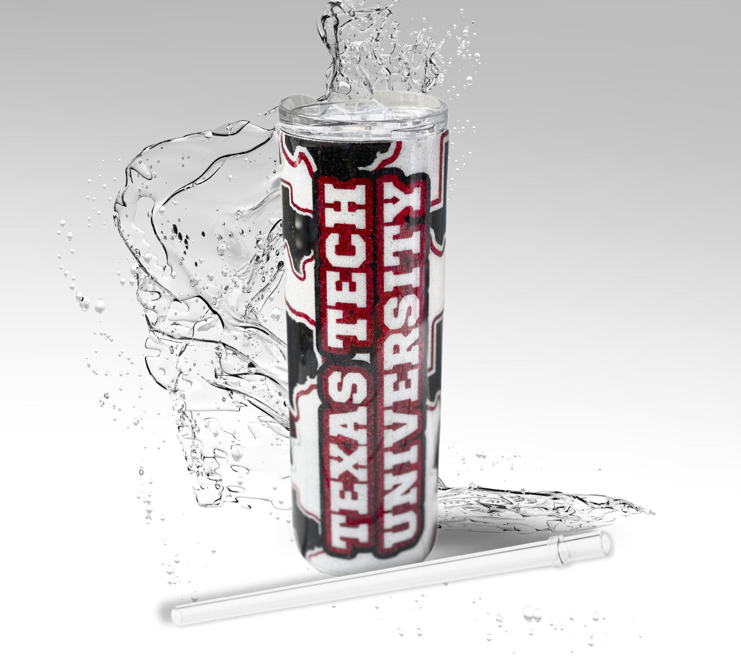 Texas Tech University Tumbler, TT Raiders College Stainless Steel Drinking Cup