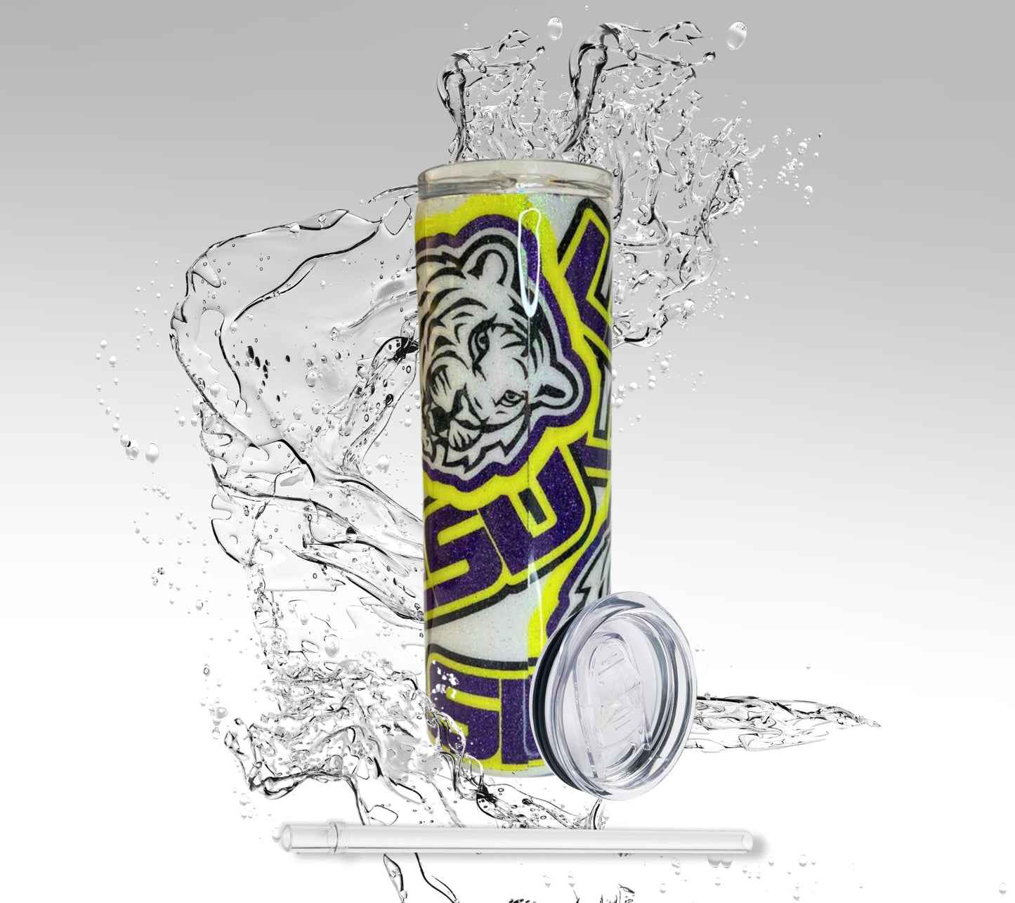 Louisana State University Tumbler, LSU College Sports Stainless Steel Drinking Cup