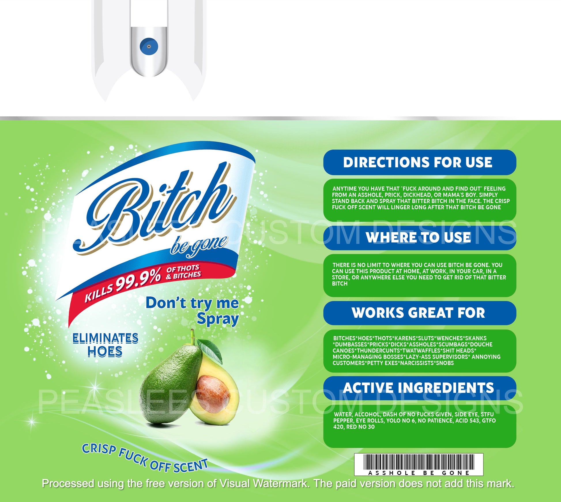 B*tch Be Gone Spray, Funny 20 Oz Tumbler